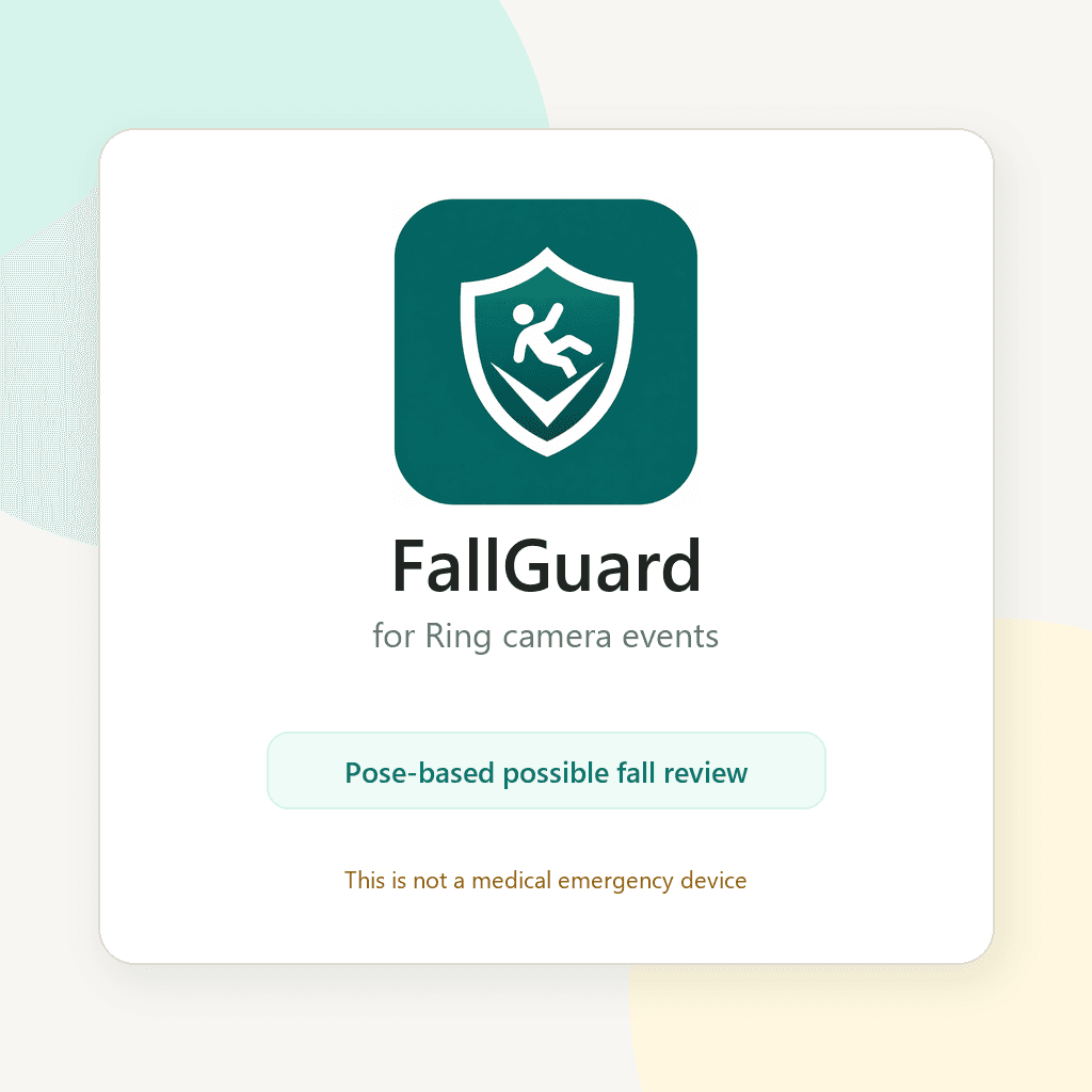 FallGuard alert review dashboard